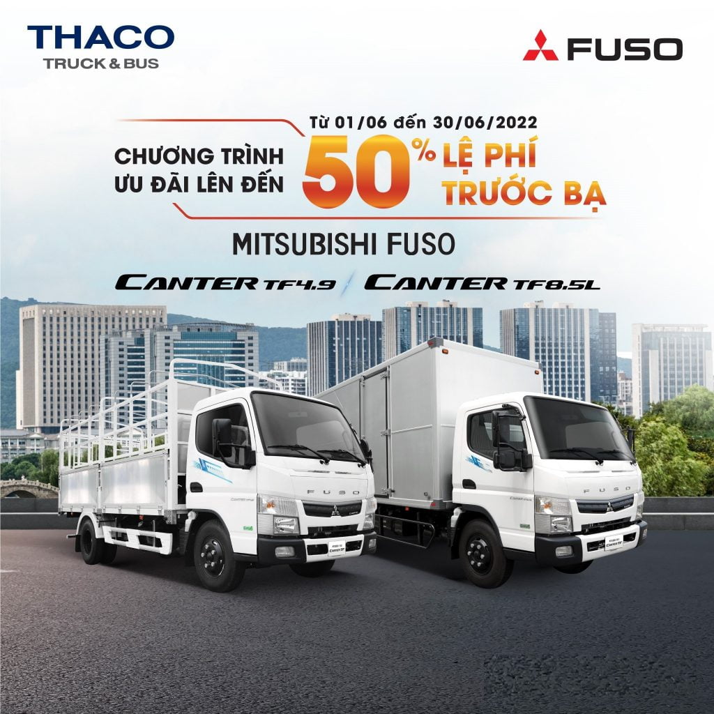 KHUYỄN MÃI XE MITSU FUSO THÁNG 6