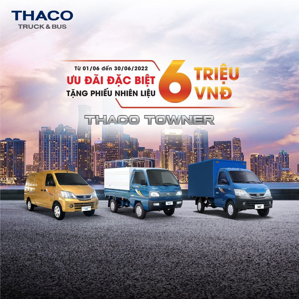 KHUYỄN MÃI XE TOWNER VAN THÁNG 6