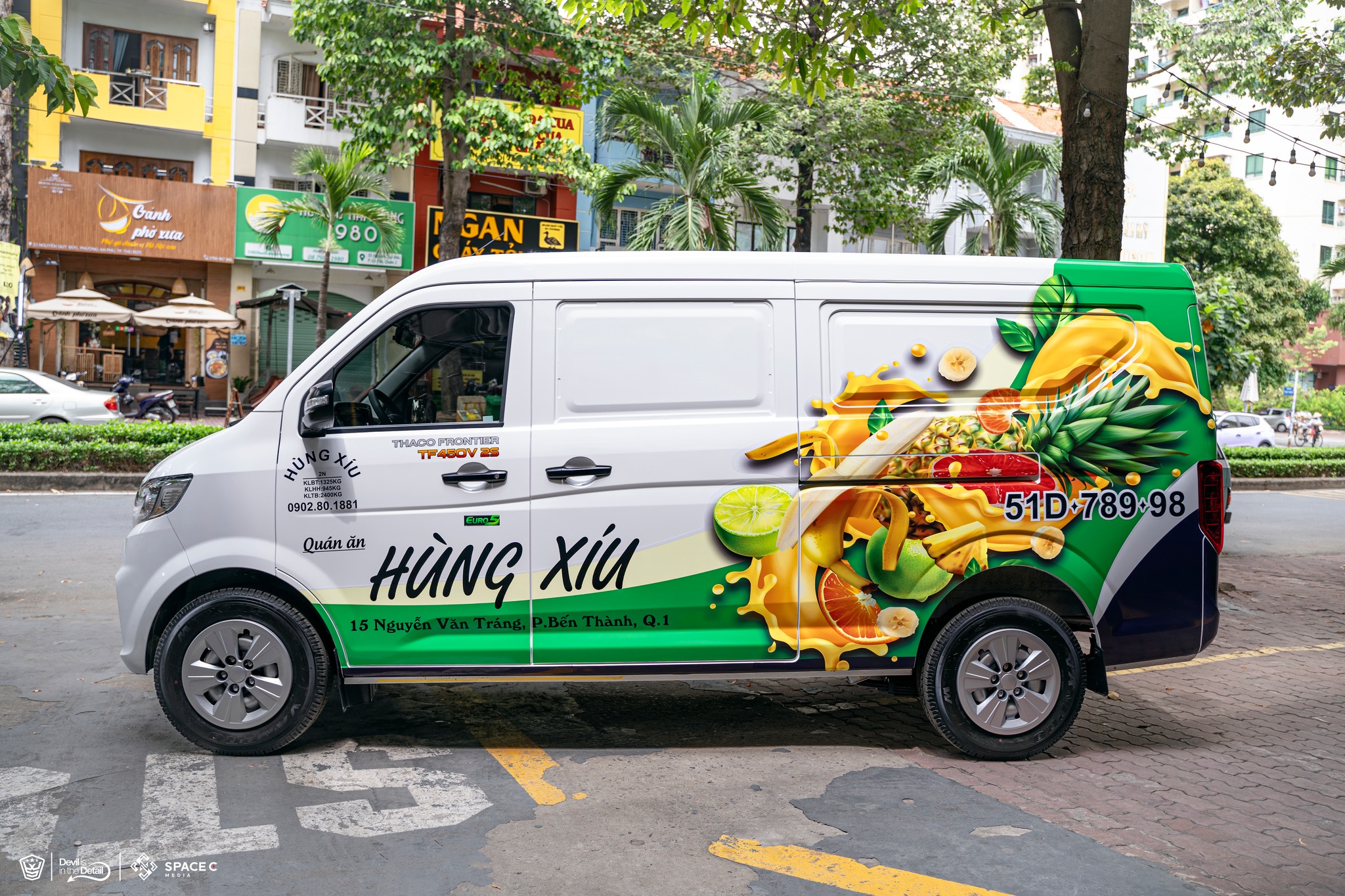 xe tải van TF450 2 chỗ dán decal