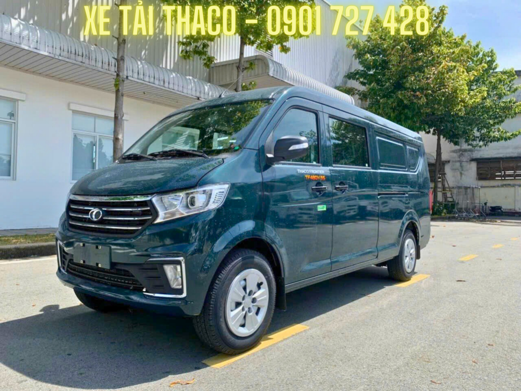 xe van thaco màu xanh rêu (2)